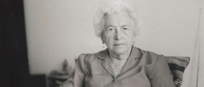 Fanny Joelson, geb. Berlin, 1986. Ehemalige Bewohnerin der Gaußstraße 14. (Foto: Hebauf)